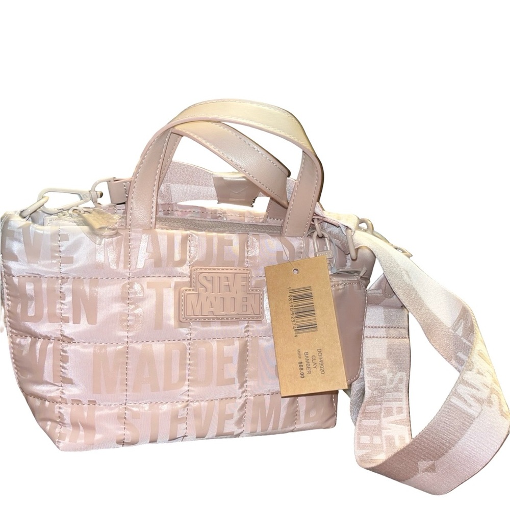 Steve Madden Blush Quilted Crossbody Bag - Picture 2 of 7